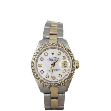 Rolex Oyster Perpetual Lady Datejust 26mm Diamond Watch 