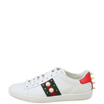 gucci ace studded sneaker