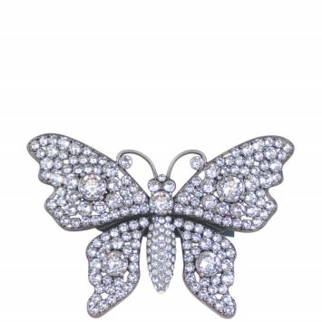Gucci Crystal Studded Butterfly Bracelet Front