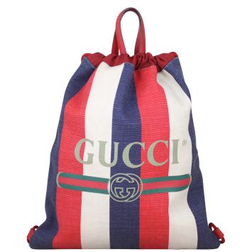 Gucci stripe backpack hot sale