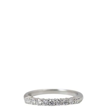 Tiffany & Co Forever Half Circle Diamond Platinum 2mm Ring