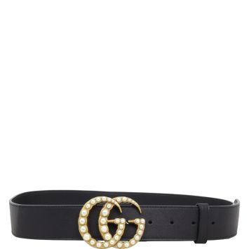 Gucci Marmont Double G Pearl Belt