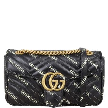 Gucci X Balenciaga The Hacker Project GG Marmont Matelasse Small Shoulder Bag