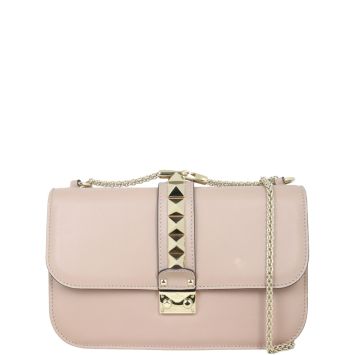 Valentino Glam Lock Medium Shoulder Bag