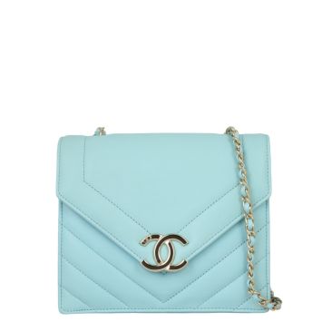 Chanel Envelope Flap Bag Chevron Small