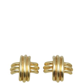 Tiffany & Co. Signature X 18k Yellow Gold Earrings