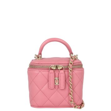 Chanel Top Handle Vanity Case Chain Bag Mini