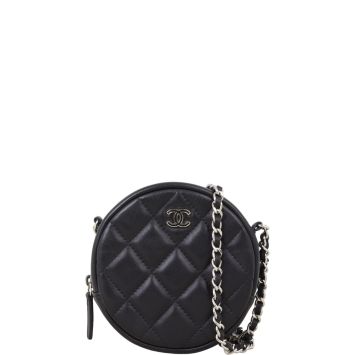 Chanel CC Round Clutch with Chain