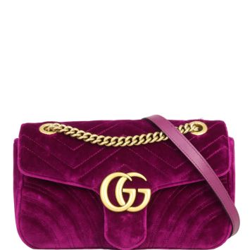 Gucci Marmont Velvet Small Shoulder Bag