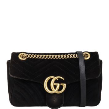 Gucci Marmont Velvet Small Shoulder Bag