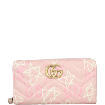 Gucci GG Marmont GucciGhost Zip Around Wallet