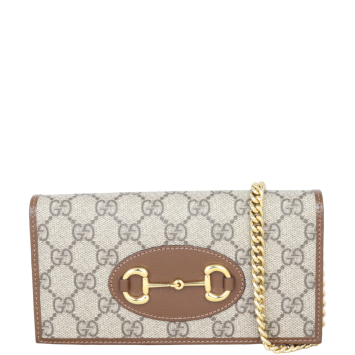 Gucci GG Supreme Horsebit 1955 Chain Wallet