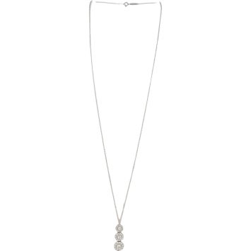 Tiffany & Co Circlet Triple Drop Platinum Diamond Necklace