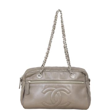 Chanel CC Front Zip Pocket Shoulder Bag