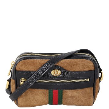 Gucci Ophidia Mini Suede Shoulder Bag