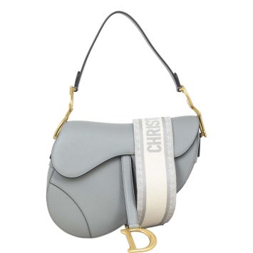 Dior Saddle Bag with Embroidered Strap