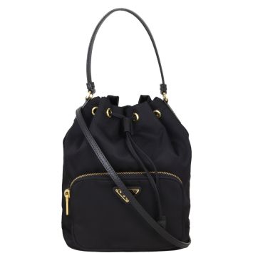 Prada Duet Tessuto Bucket Bag 