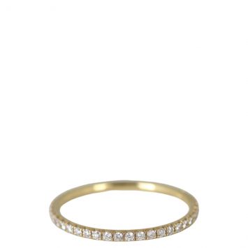 Tiffany & Co Metro Full Eternity 18k Yellow Gold Diamond Ring