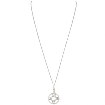 Tiffany & Co. Atlas Diamond 18k White Gold Necklace
