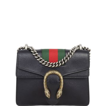 Gucci Dionysus Web Mini Leather Shoulder Bag