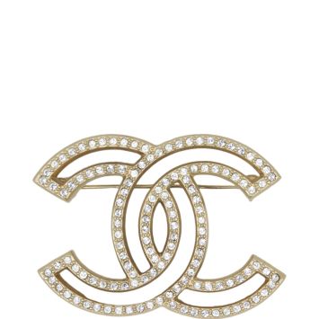 Chanel CC Crystal Brooch