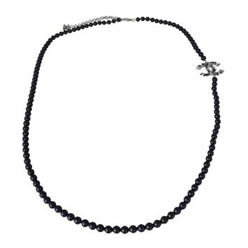 Chanel Beaded CC Long Necklace 