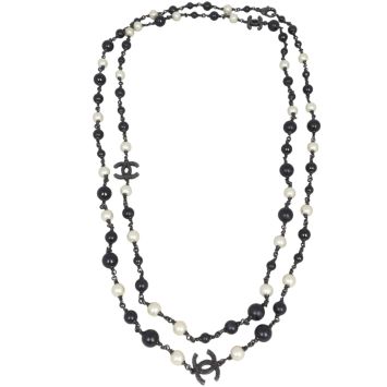 Chanel CC Beaded Long Necklace