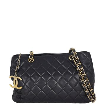 Chanel CC Zip Charm Quilted Tote