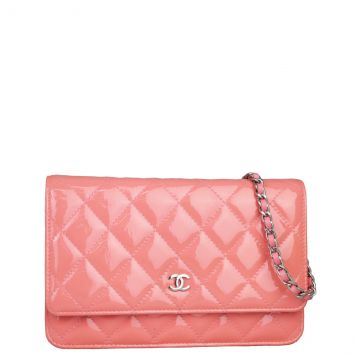 Chanel Classic Wallet on Chain Patent Front
