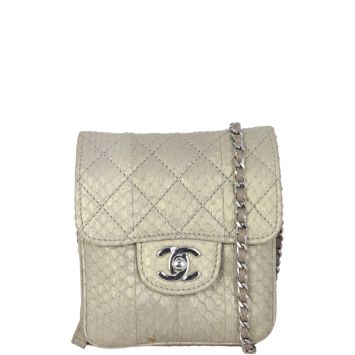 Chanel Python Flap Bag Extra Mini