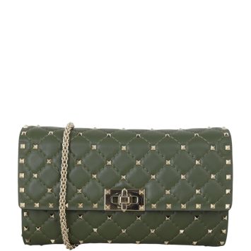 Valentino Rockstud Spike Wallet on Chain