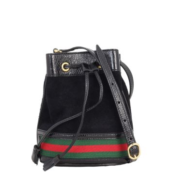 Gucci Ophidia Suede Bucket Bag Mini