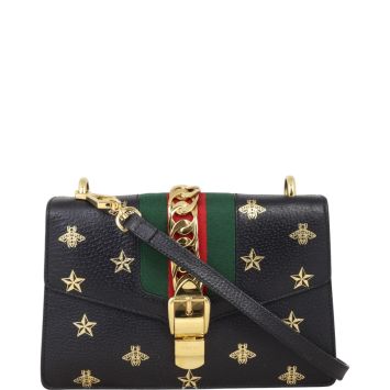 Gucci Sylvie Bee Stars Small Shoulder Bag