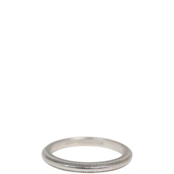 Tiffany & Co Together Milgrain Platinum 2mm Band Ring