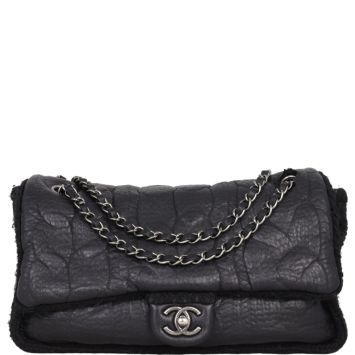 Chanel Chic Knit Flap Bag Wool 