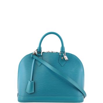 Louis Vuitton Alma PM Epi with Shoulder Strap Front