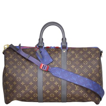 Louis Vuitton Keepall 55 Bandouliere Monogram Macassar Kim Jones Limited Edition Front