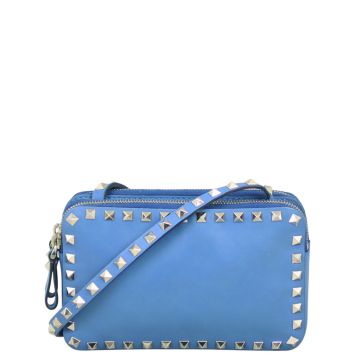 Valentino Rockstud Dual Pouch Crossbody Front