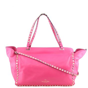 Valentino Rockstud Medium Tote Front w Strap