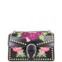 Gucci Floral Embroidered Studded Dionysus Small Shoulder Bag Front
