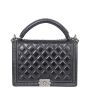 Chanel Boy Top Handle Bag Large Front
