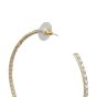 Chanel CC Crystal Hoop Earrings Back
