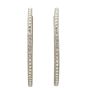 Chanel CC Crystal Hoop Earrings Back
