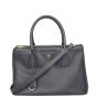 Prada Saffiano Galleria Double Zip Tote Small Front
