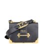 Prada Cahier Shoulder Bag Front with strap
