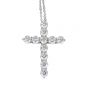 Tiffany & Co Platinum Diamond Cross Pendant Large Pendant