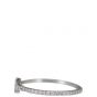 Tiffany & Co. T Diamond Wire Band Ring 18K White Gold Side