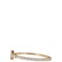 Tiffany & Co. T Diamond Wire Band Ring 18K Rose Gold Side