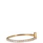 Tiffany & Co. T Diamond Wire Band Ring 18K Rose Gold Side
