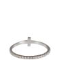 Tiffany & Co T Diamond Wire Band Ring 18k White Gold Back